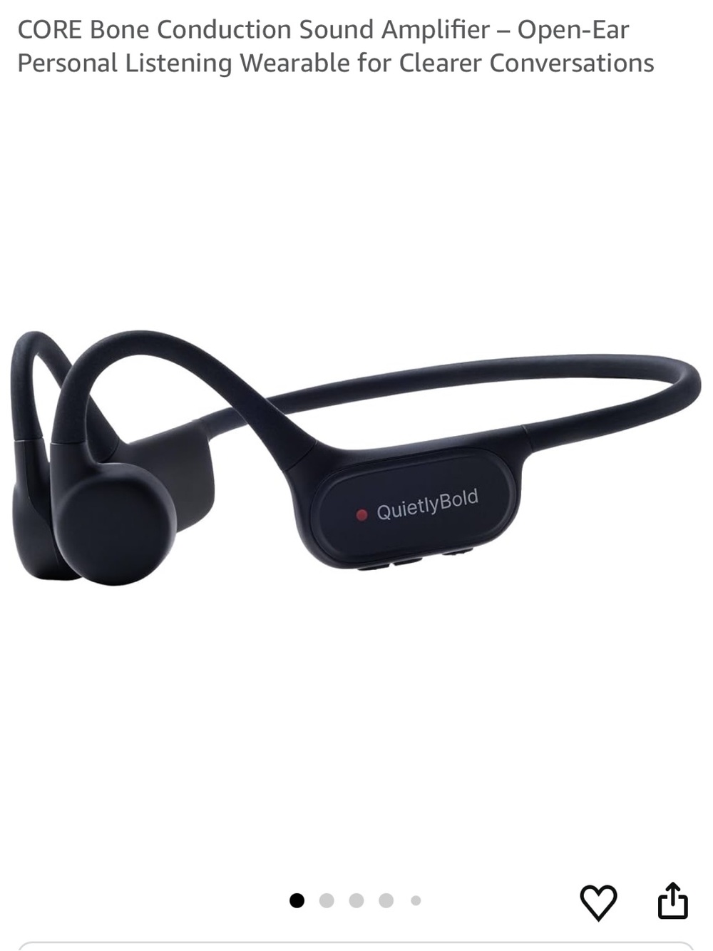 NEW in box CORE Bone Conduction Sound Amplifying Headphones — Open-Ear Wearable